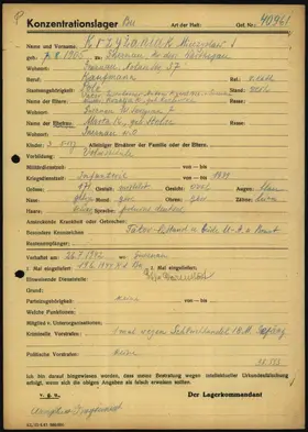 Archivdokument 001-186.jpg zu Mieczyslaw Krzyzaniak