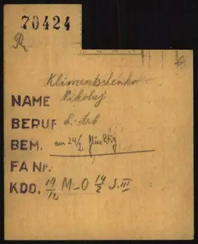 Archivdokument 001-413.jpg zu Nikolaj Klimnitschenko